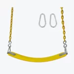 Columpio de Caucho con Cadena Amarillo